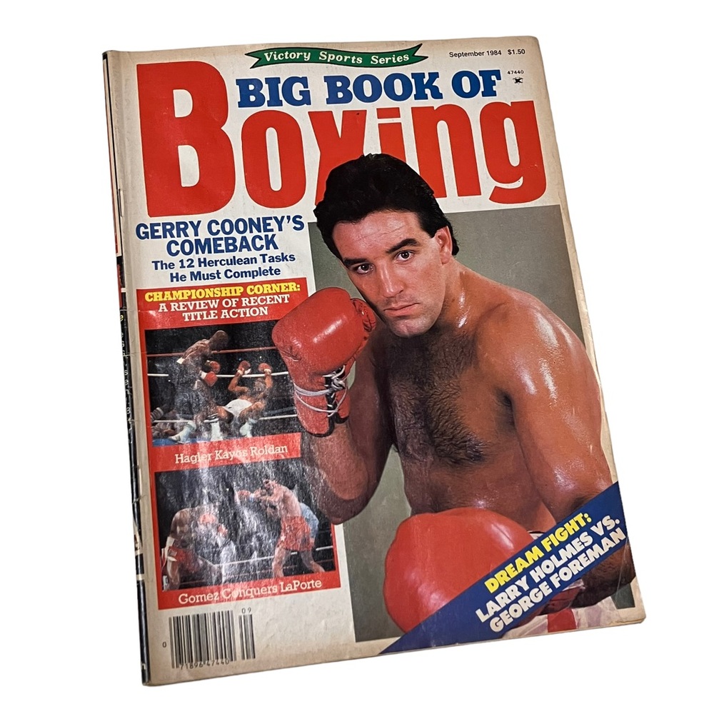 Big Book Of Boxing Magazine Sept 1984 Gerry Cooney's Comeback Cover No Label